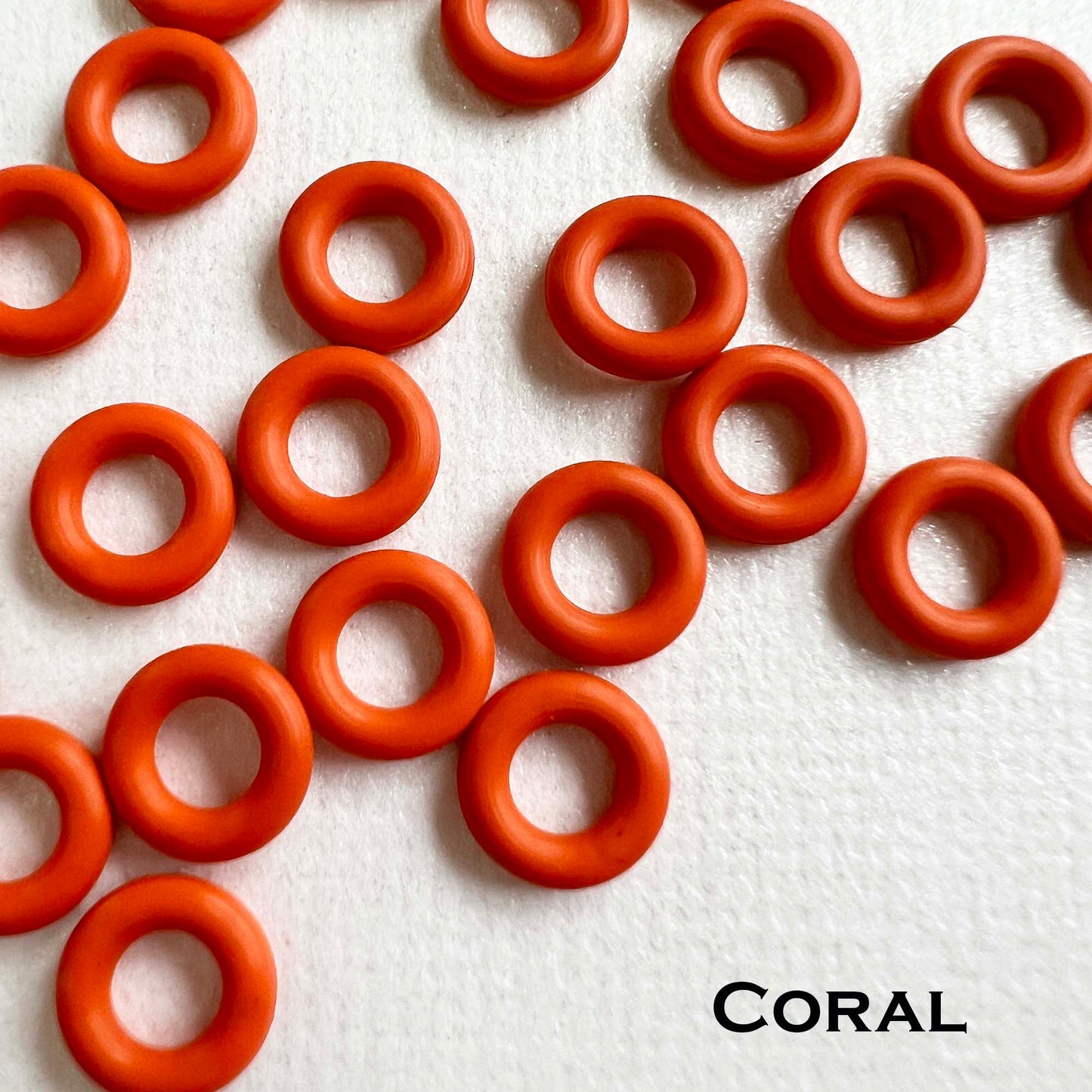 7.25mm Rubber O-Rings (ID: 3.7) - choose color & quantity