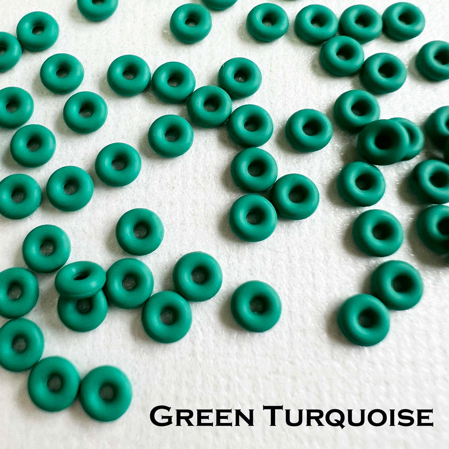 3mm Rubber O-Rings (ID: 1.1mm) - choose color