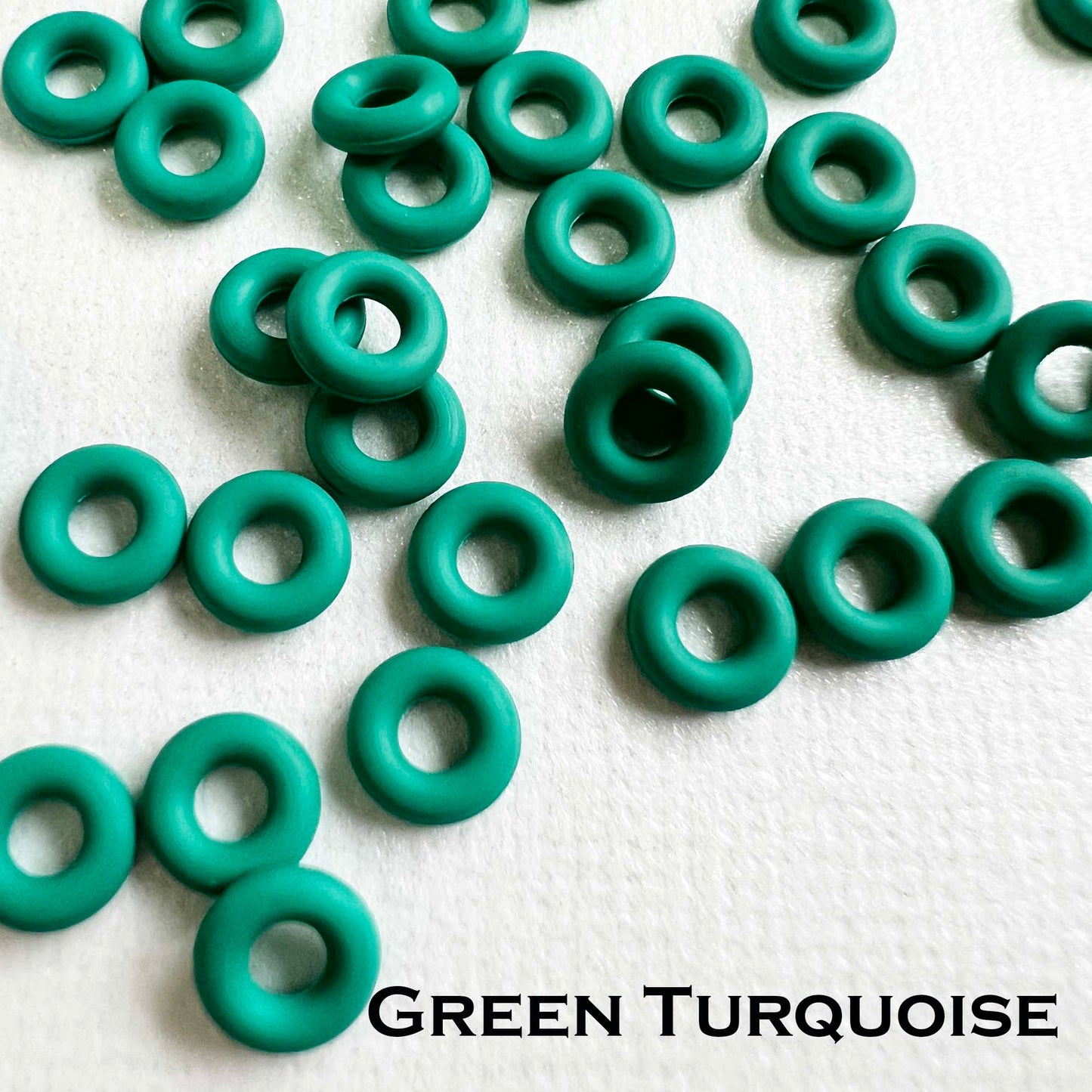 6mm Rubber O-Rings (ID: 2.6mm)  - choose color & quantity