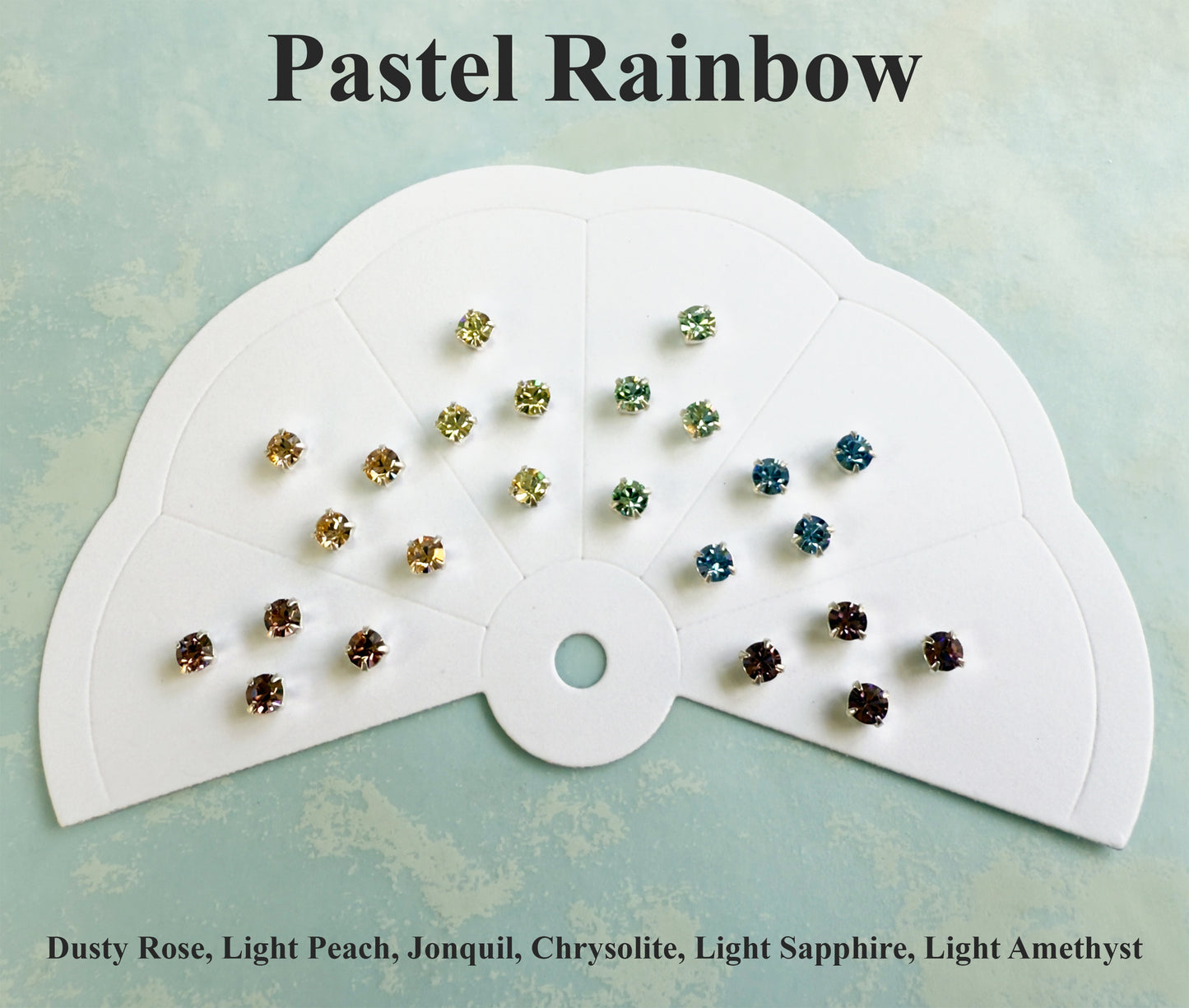 Preciosa Chaton Montee Rainbow Assortment - Hand Picked - Choose Style