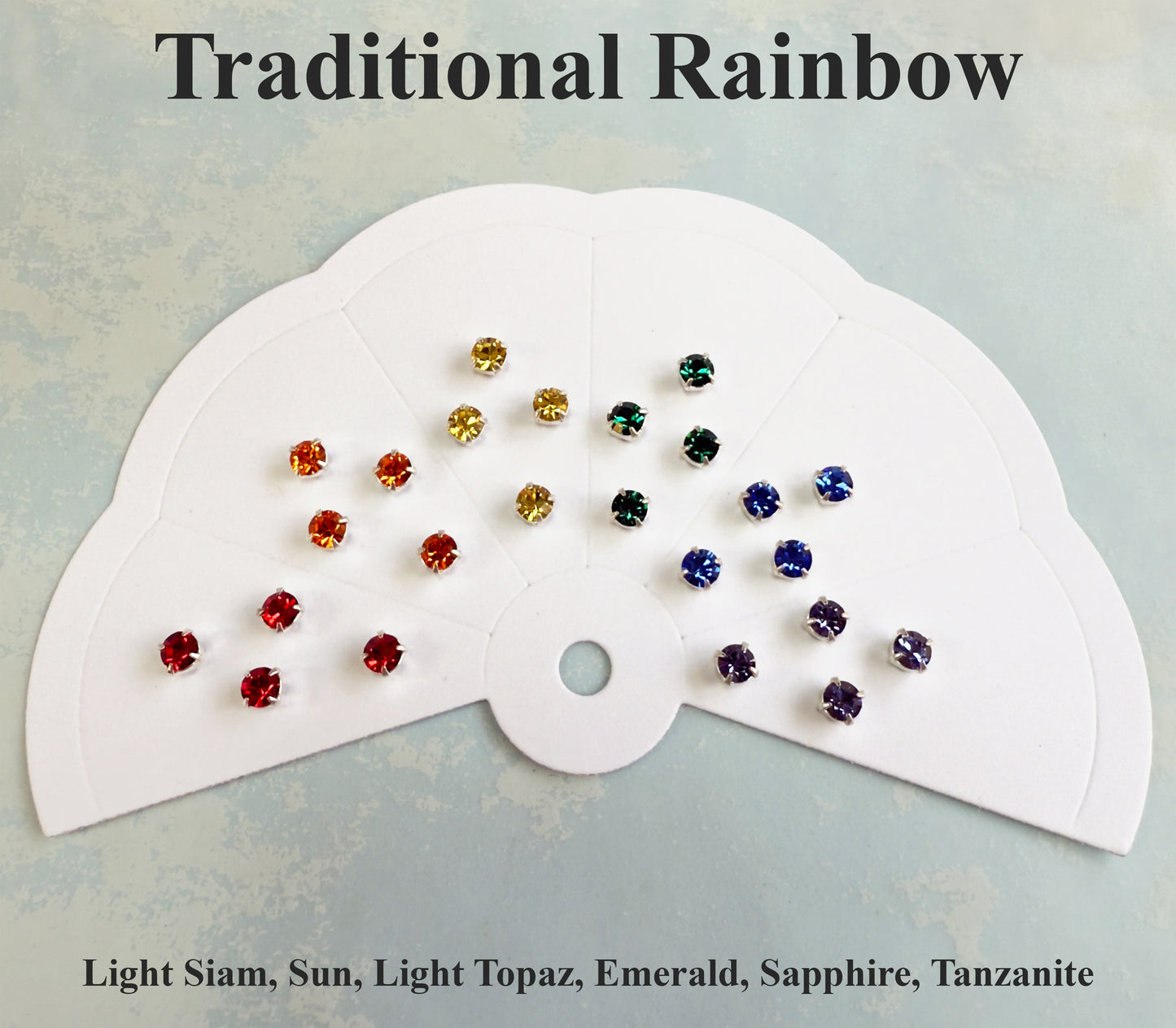 Preciosa Chaton Montee Rainbow Assortment - Hand Picked - Choose Style