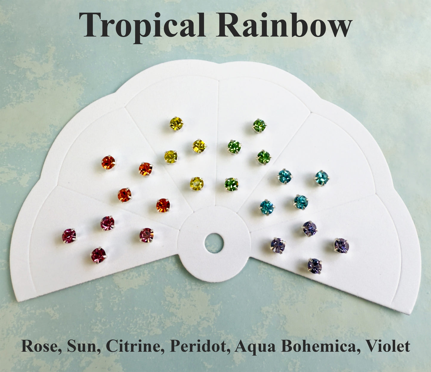 Preciosa Chaton Montee Rainbow Assortment - Hand Picked - Choose Style