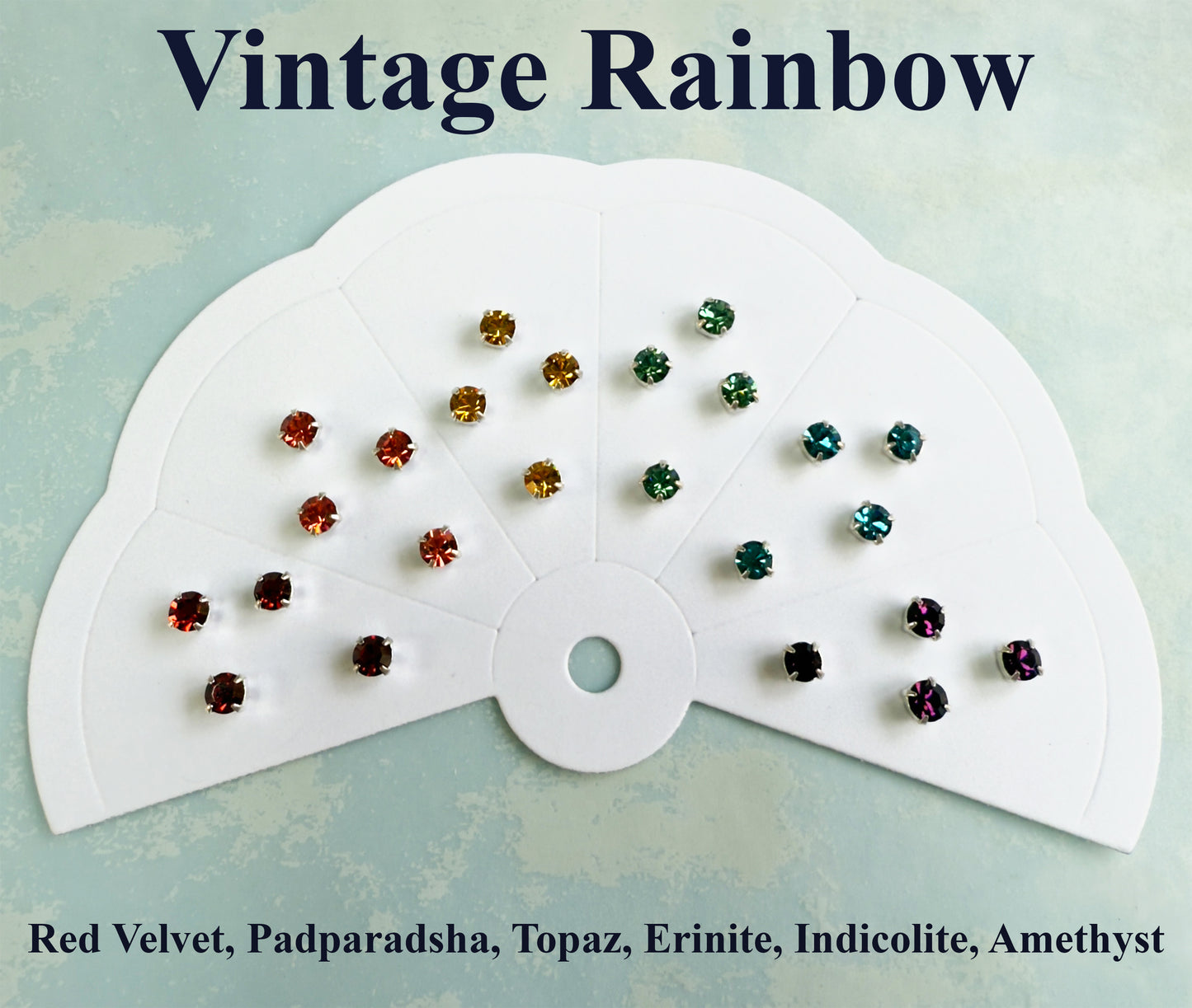 Preciosa Chaton Montee Rainbow Assortment - Hand Picked - Choose Style