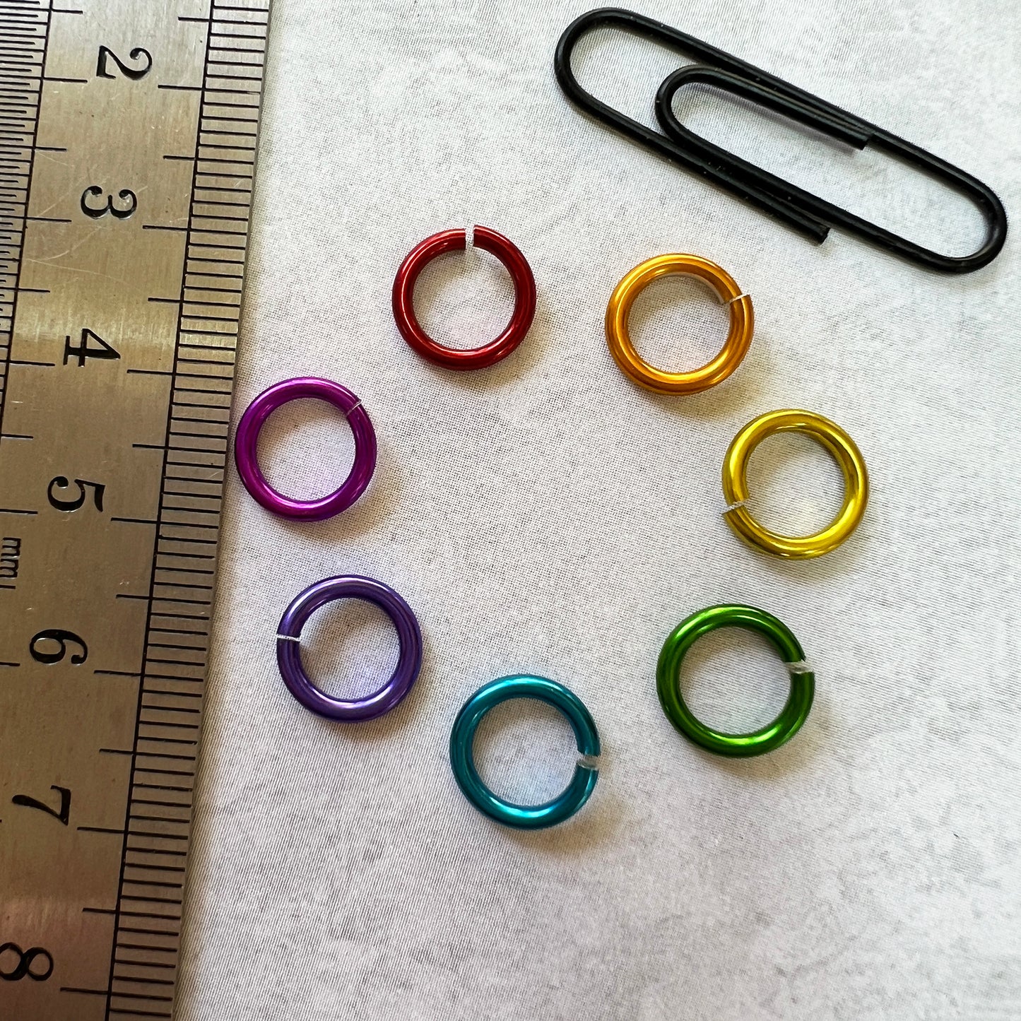 16g 1/4" Jump Rings - Hand Picked Rainbow Pack - 7 Colors