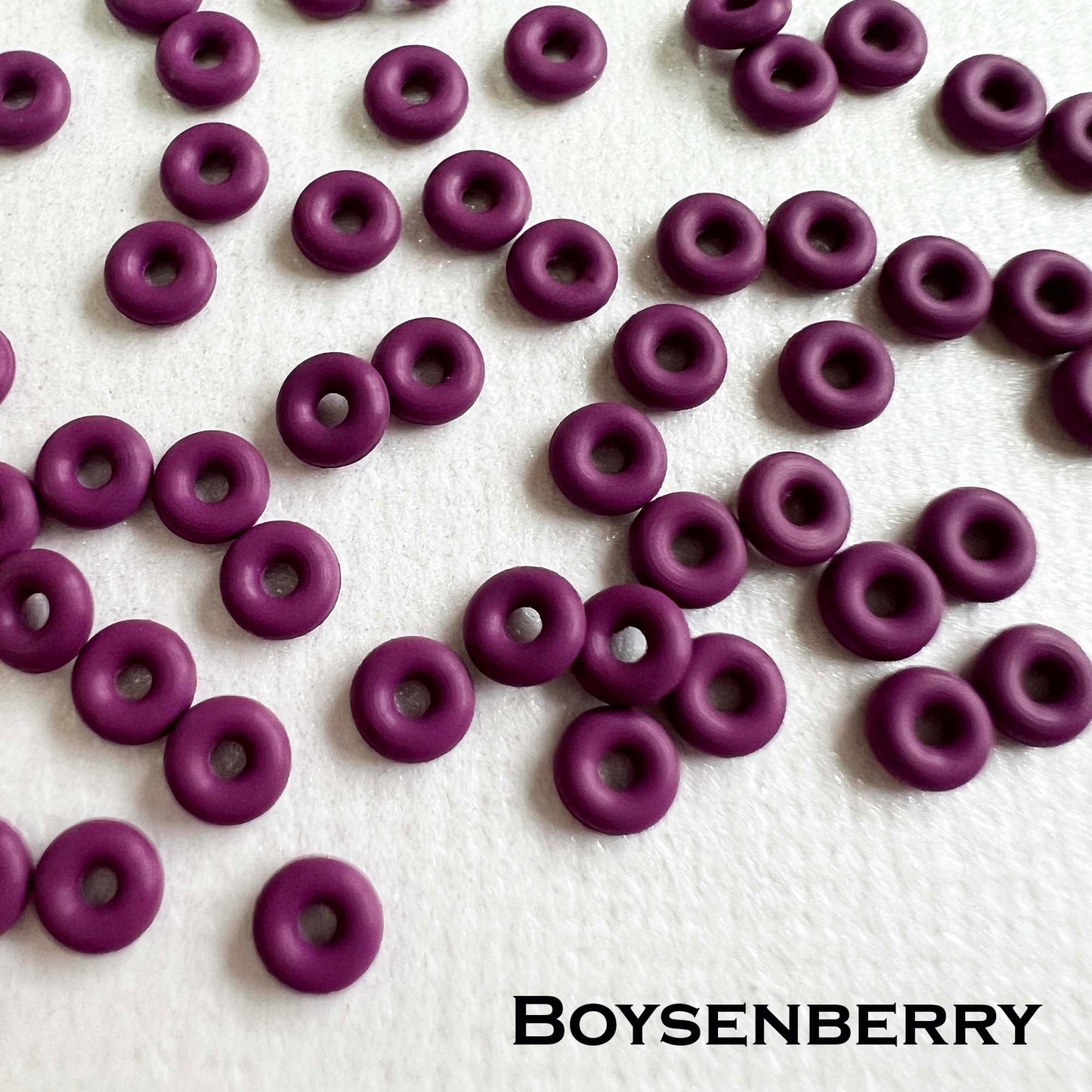 3mm Rubber O-Rings (ID: 1.1mm) - choose color