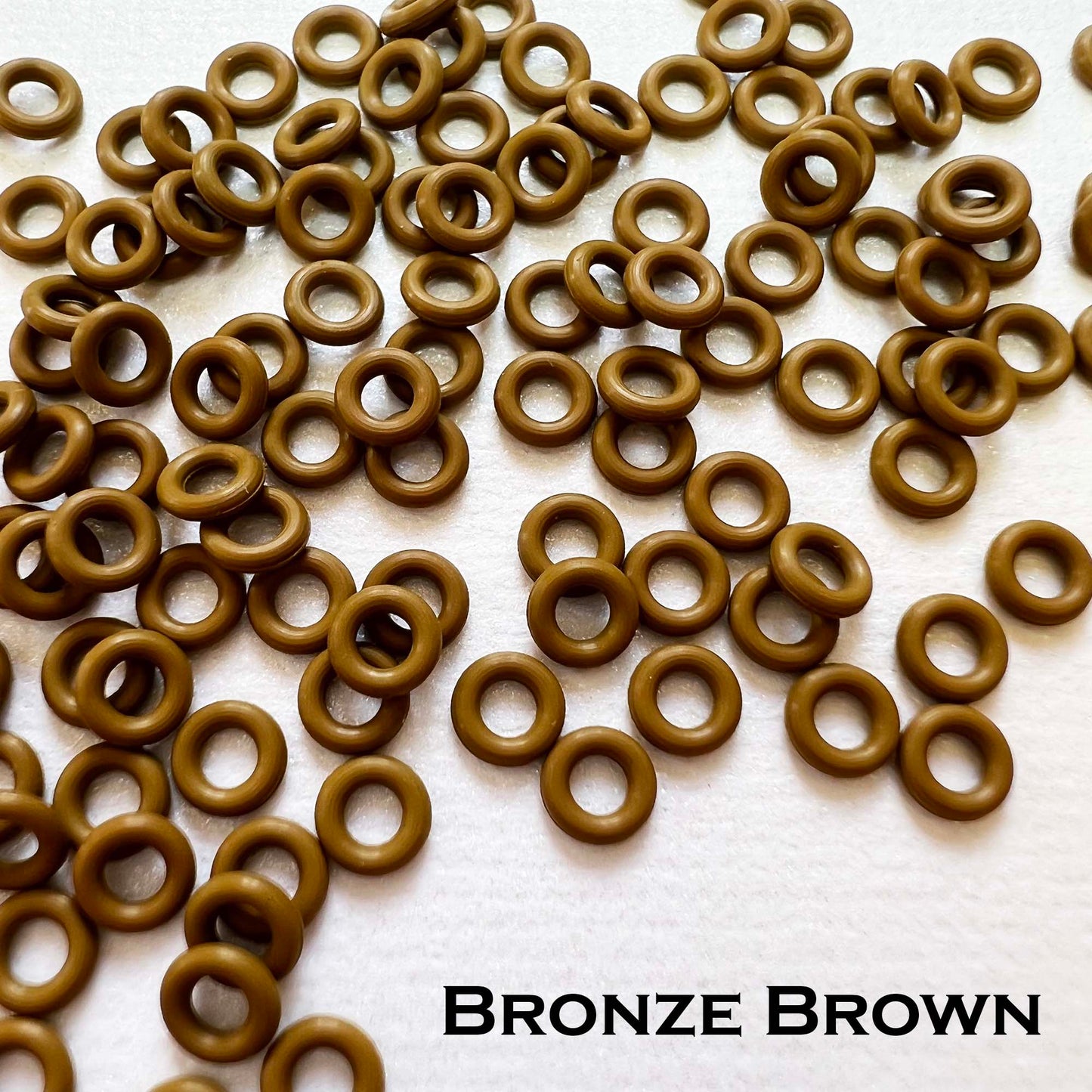 4mm Rubber O-Rings (ID: 2mm) - choose color