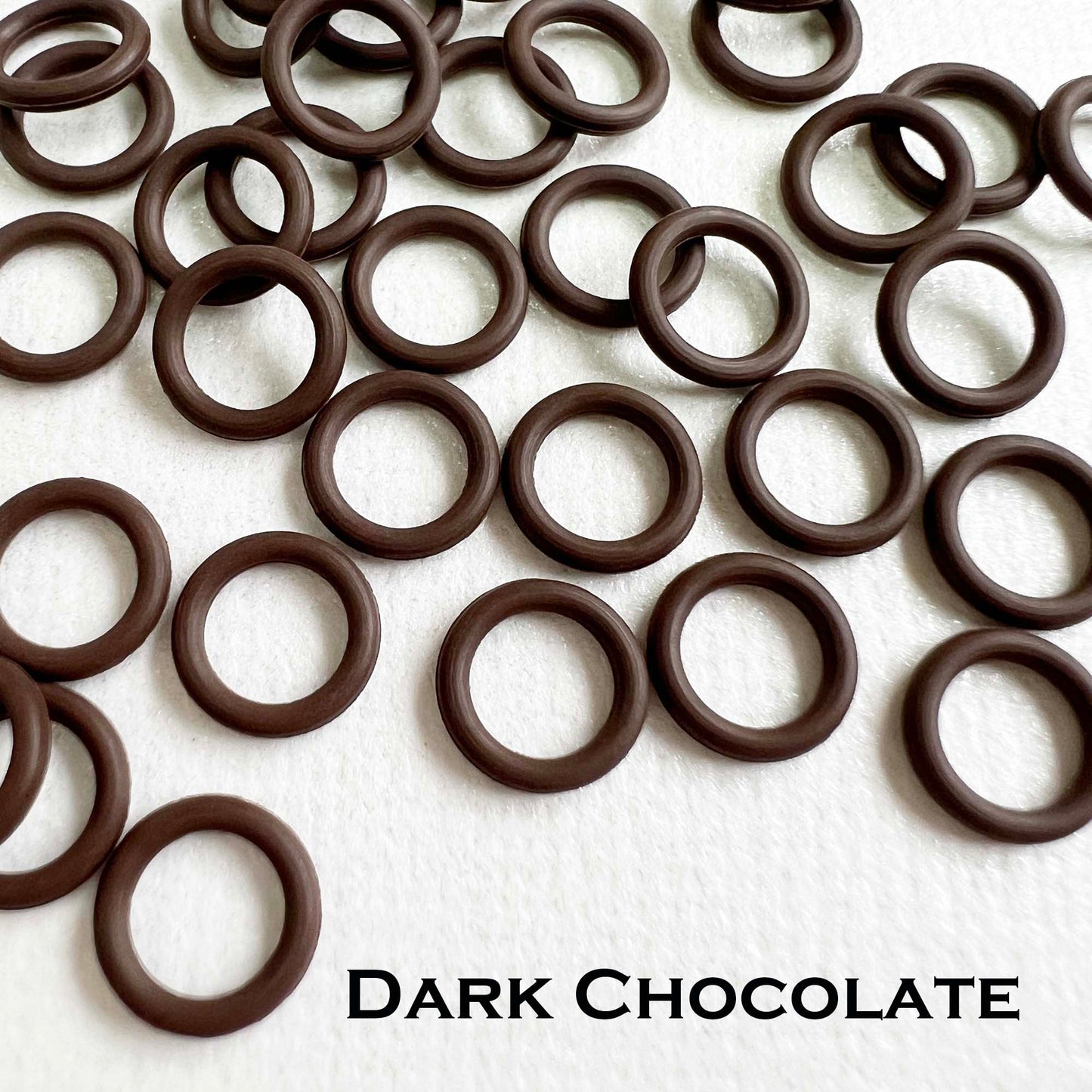 7.4mm Rubber O-Rings (ID: 5mm) - choose color & quantity
