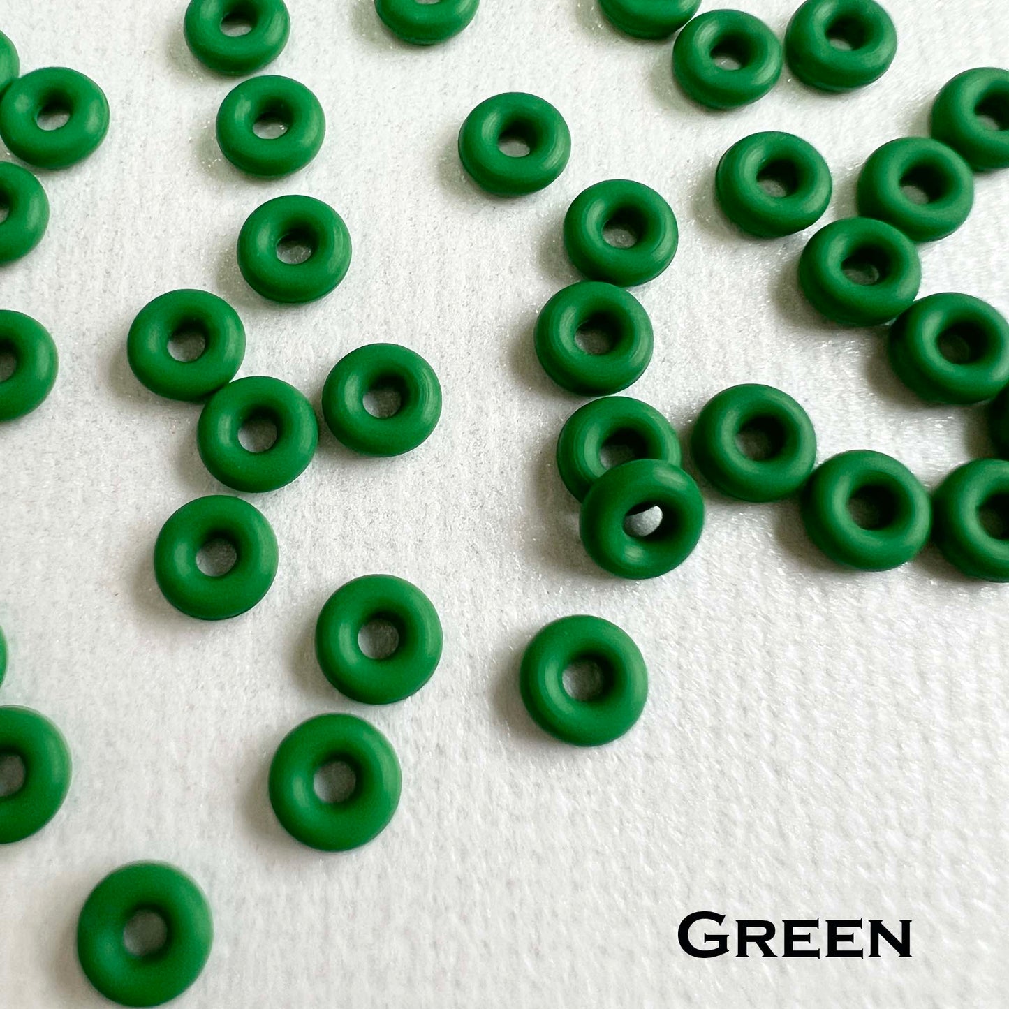 4.5mm Rubber O-Rings (ID: 1.5mm) - choose color/quantity