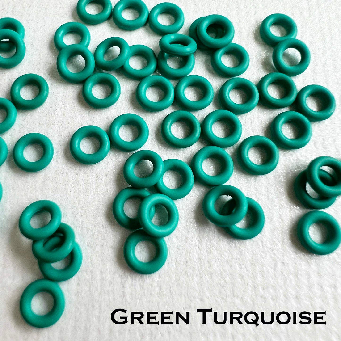 4mm Rubber O-Rings (ID: 2mm) - choose color