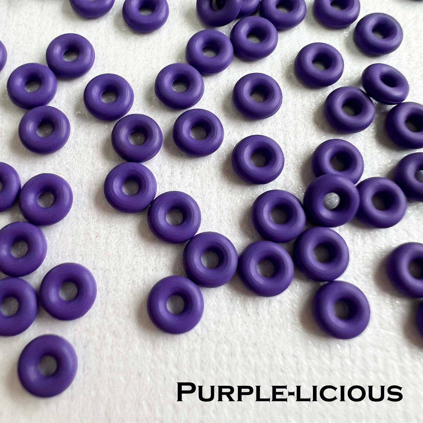 4.5mm Rubber O-Rings (ID: 1.5mm) - choose color/quantity