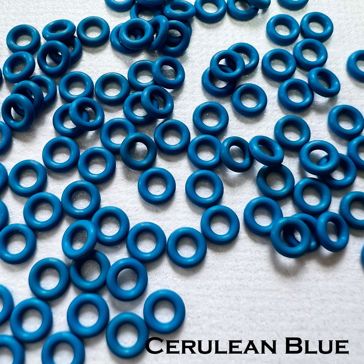 4mm Rubber O-Rings (ID: 2mm) - choose color