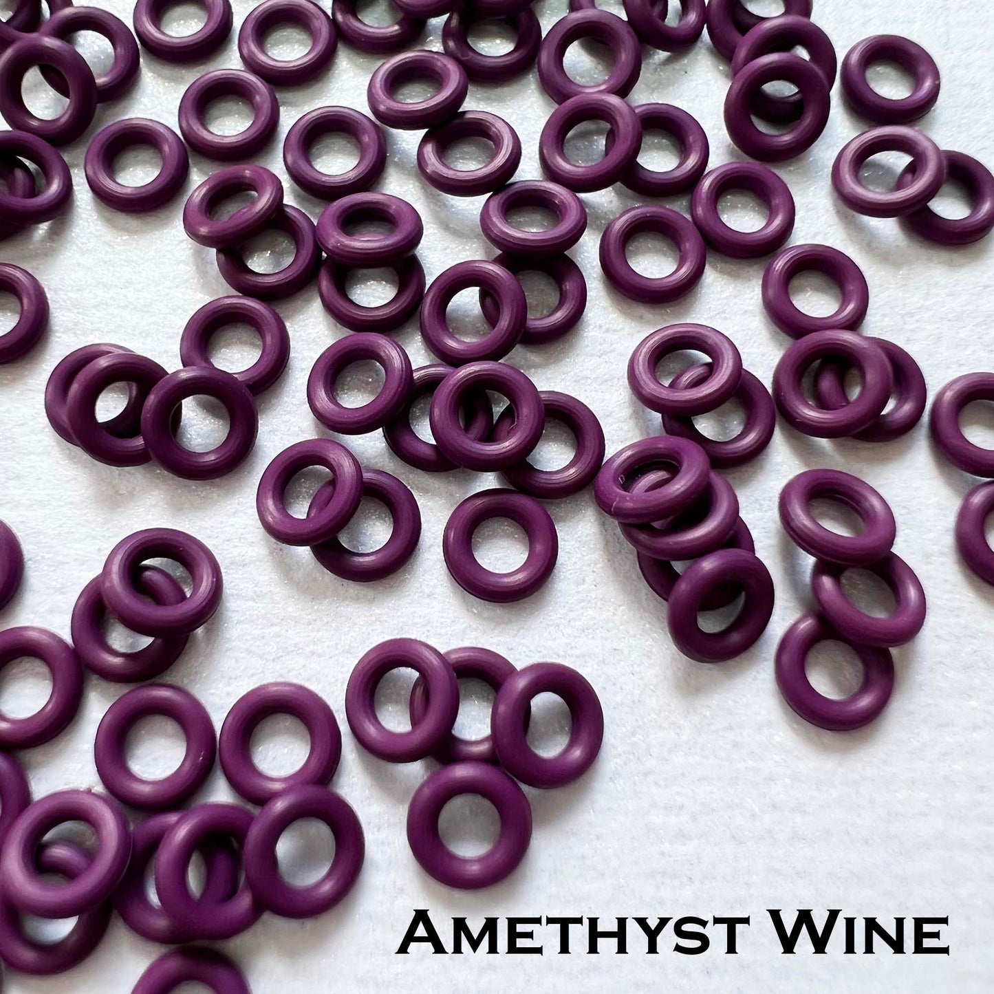 4mm Rubber O-Rings (ID: 2mm) - choose color