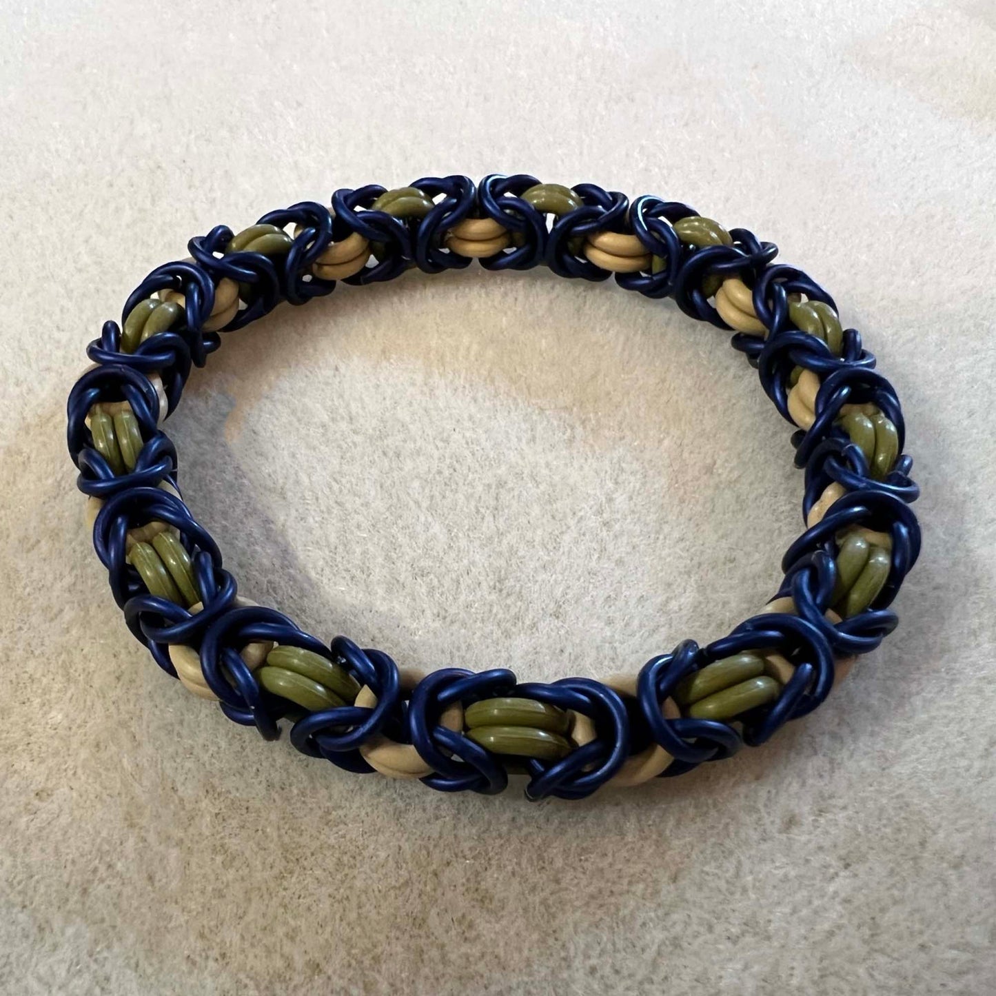 Byzantine Stretch Bracelet Kit with FREE video - 2 O-Ring Colors 1 Jump Ring Color (Kit on Demand)