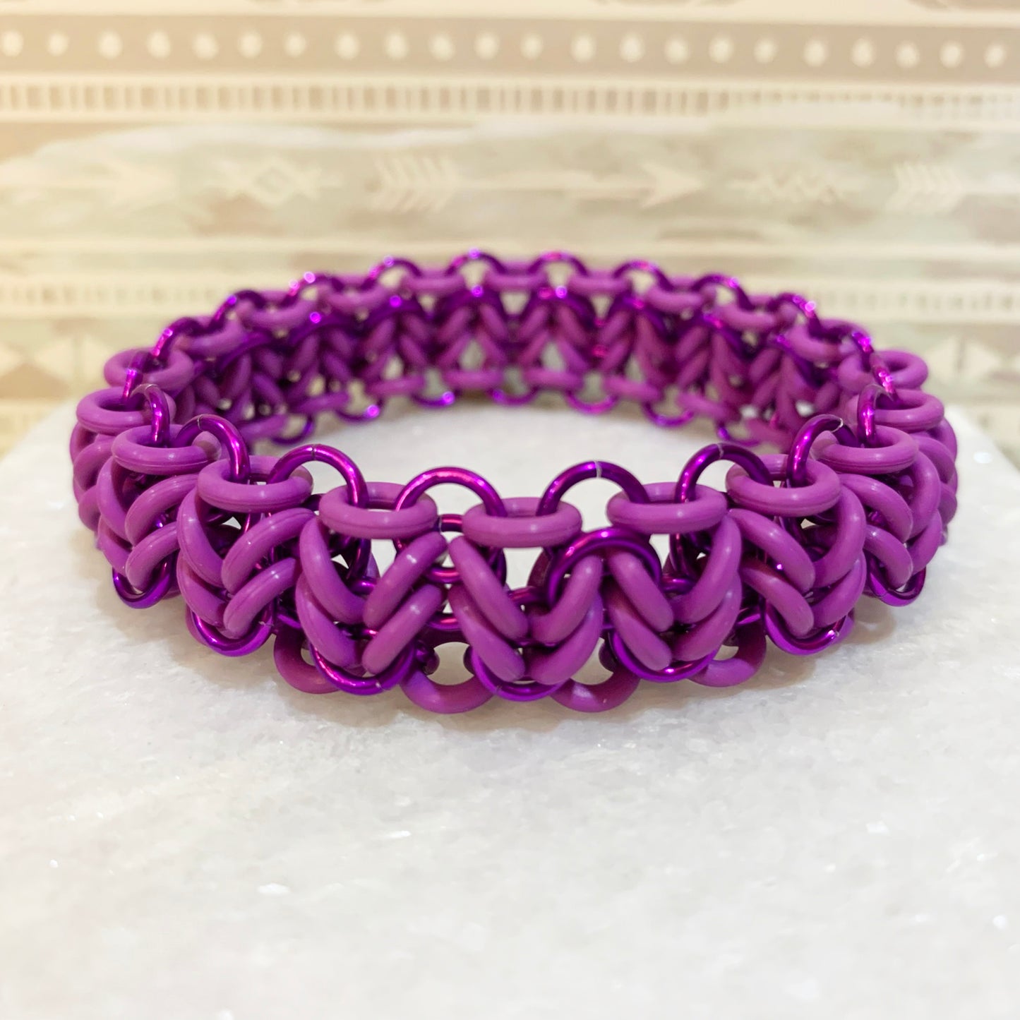 European Chevron Stretch Bracelet Kit with FREE video - Violet