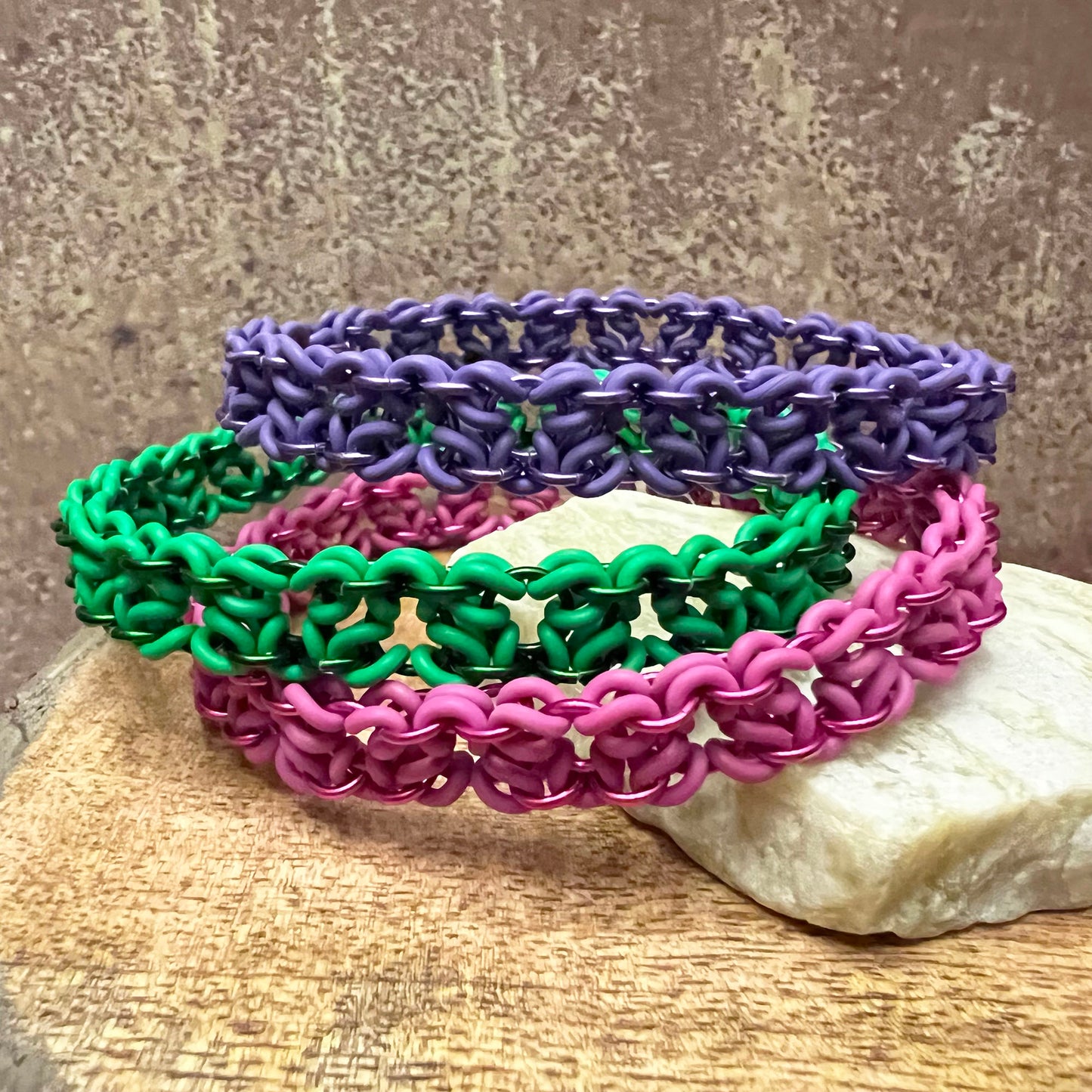 Clover Flower Stretch Bracelet kit with FREE video - Green