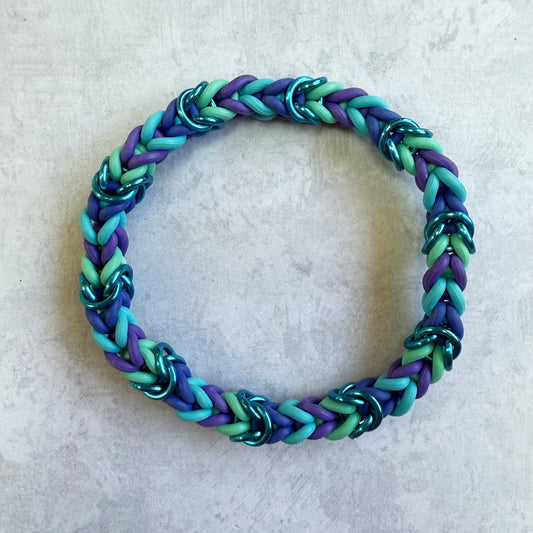 Foxy Byziness Stretch Bracelet Kit with Free Video - Purple Blue Mix