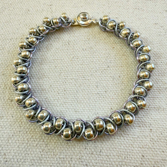 Jellybeans on Parade Beaded Bracelet Kit with Free Video - Lavender, Silver Frost & Duracoat Silver