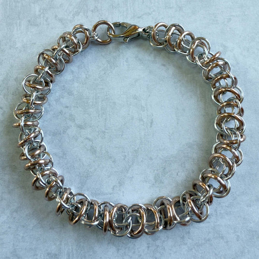 Jellybeans on Parade Bracelet Kit with Free Video - Silver with Rose Gold