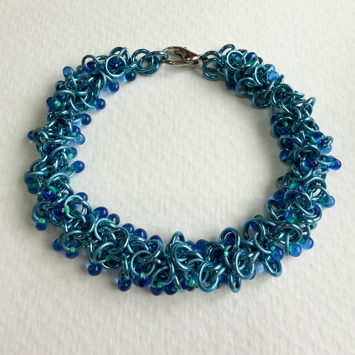 Locked Up Drops Bracelet Kit with Video Class - Sky Blue & Mint Lined Blue