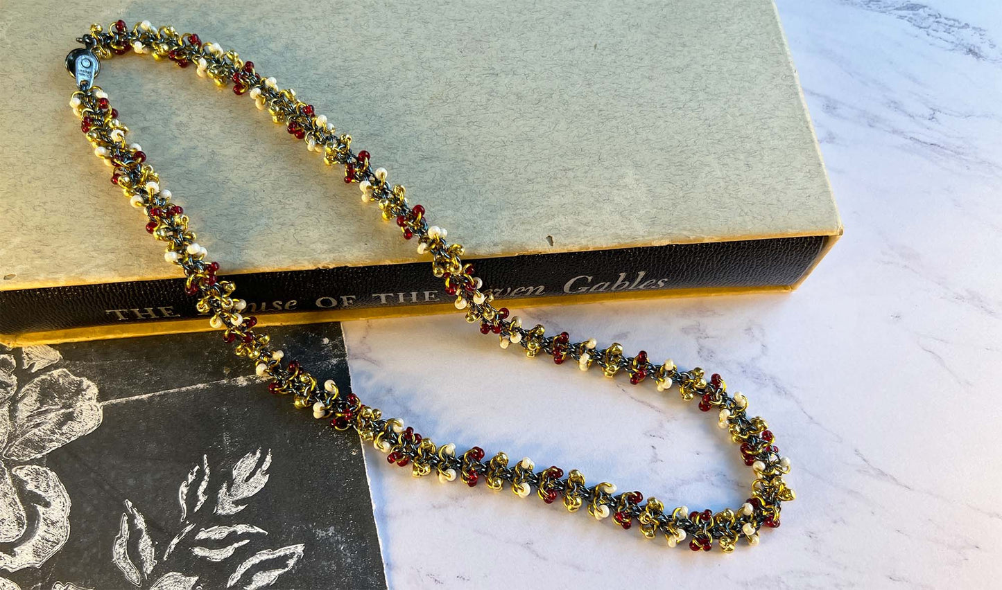 Magus Bead Chain Necklace PDF Tutorial contains active links NO PHYSCAL SUPPLIES INCLUDED