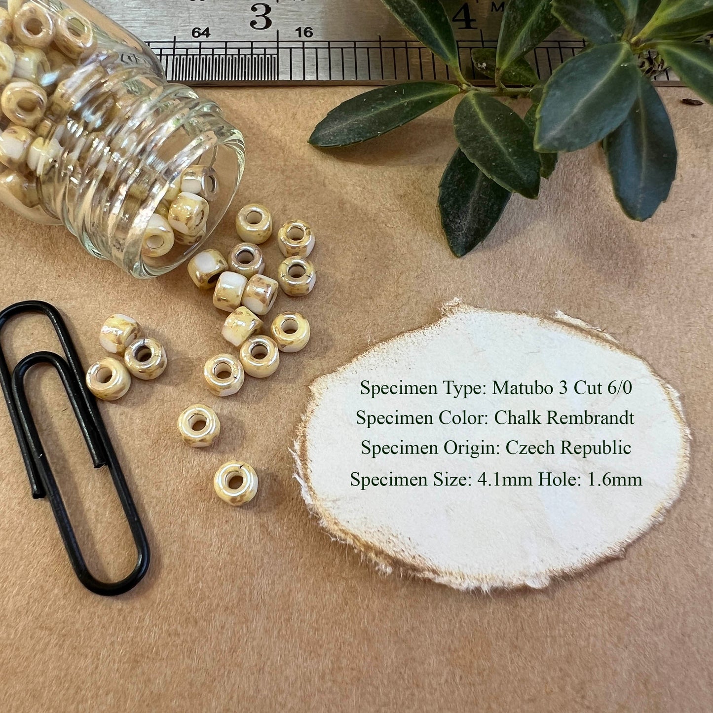 Matubo 3 Cut Beads 6/0 Packages 10 grams