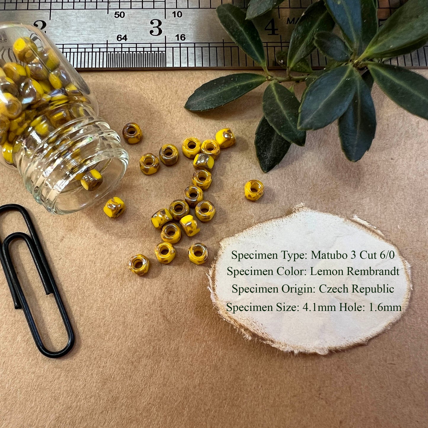 Matubo 3 Cut Beads 6/0 Packages 10 grams