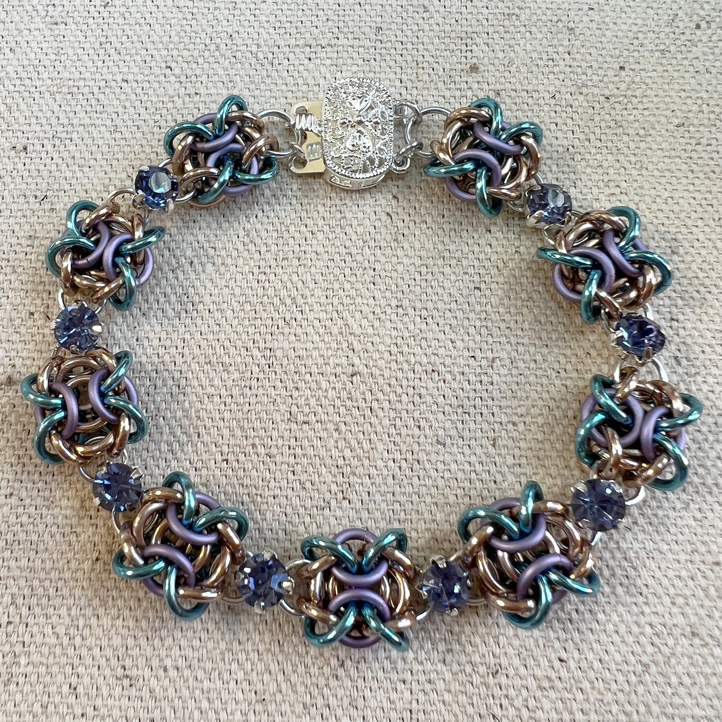 Orc Weave Rhinestone Bracelet Kit with Video Class Mermaid Colors