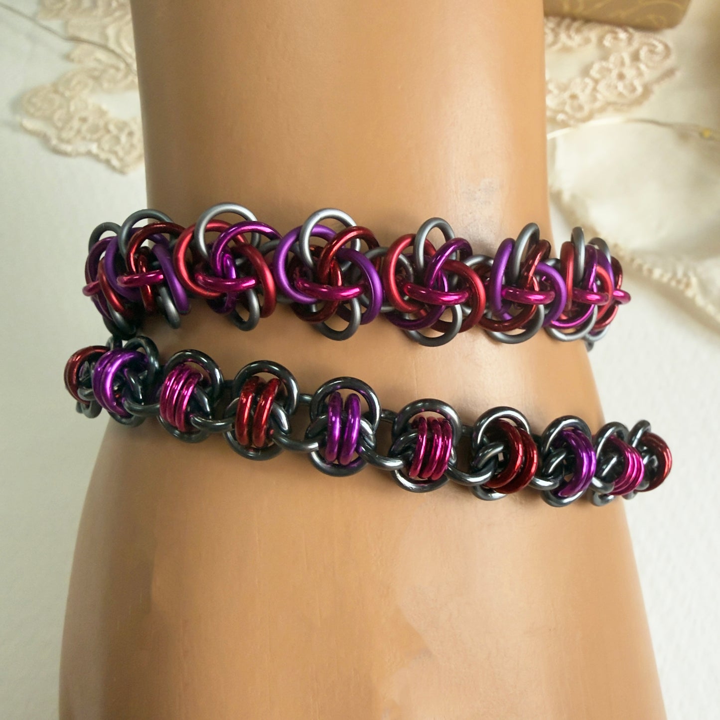 Persephone Bracelet Kit with Free Video Class - Magenta Mix