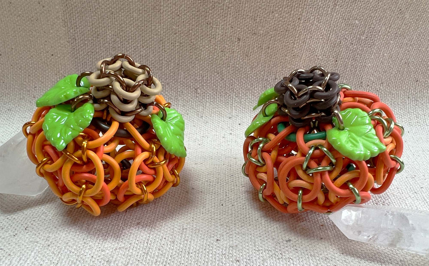 Pumpkin 3D Oriental Kaleidoscope Kit and Free Video - Bright Orange, Coral and Lt Tan