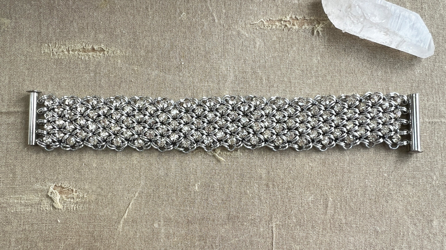 Rhinestone Cuff Bracelet PDF Tutorial & Video Class - NO PHYSICAL ITEMS INCLUDED