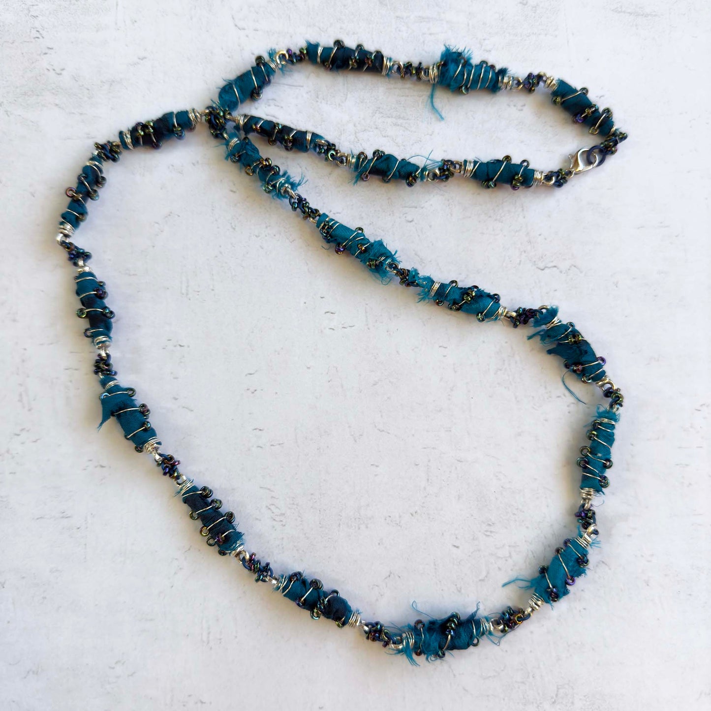 Sari Ribbon Beaded Bar Chain PDF Tutorial and Video Class - No Physical Items Included