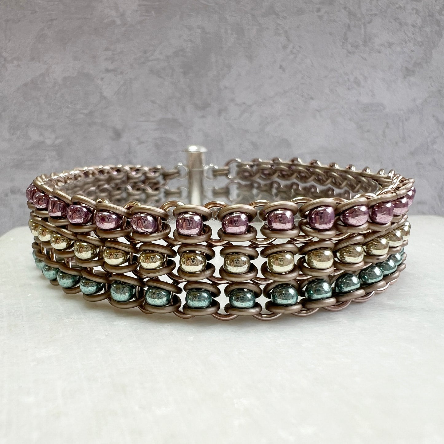 Stuck Up Bead Trio Bracelet Kit with Video Class - Dried Flora (see description)