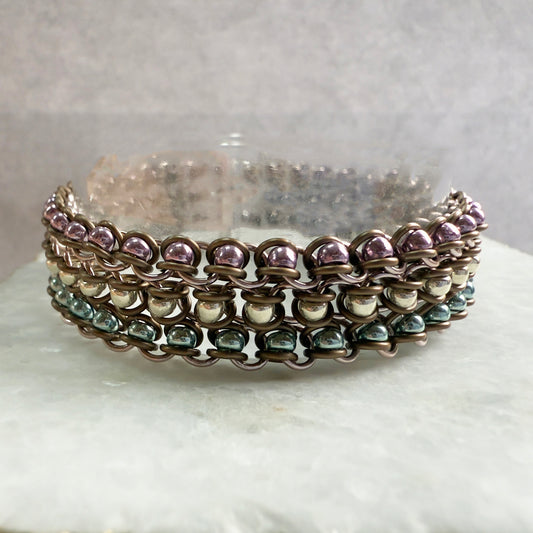 Stuck Up Bead Trio Bracelet Kit with Video Class - Dried Flora (see description)