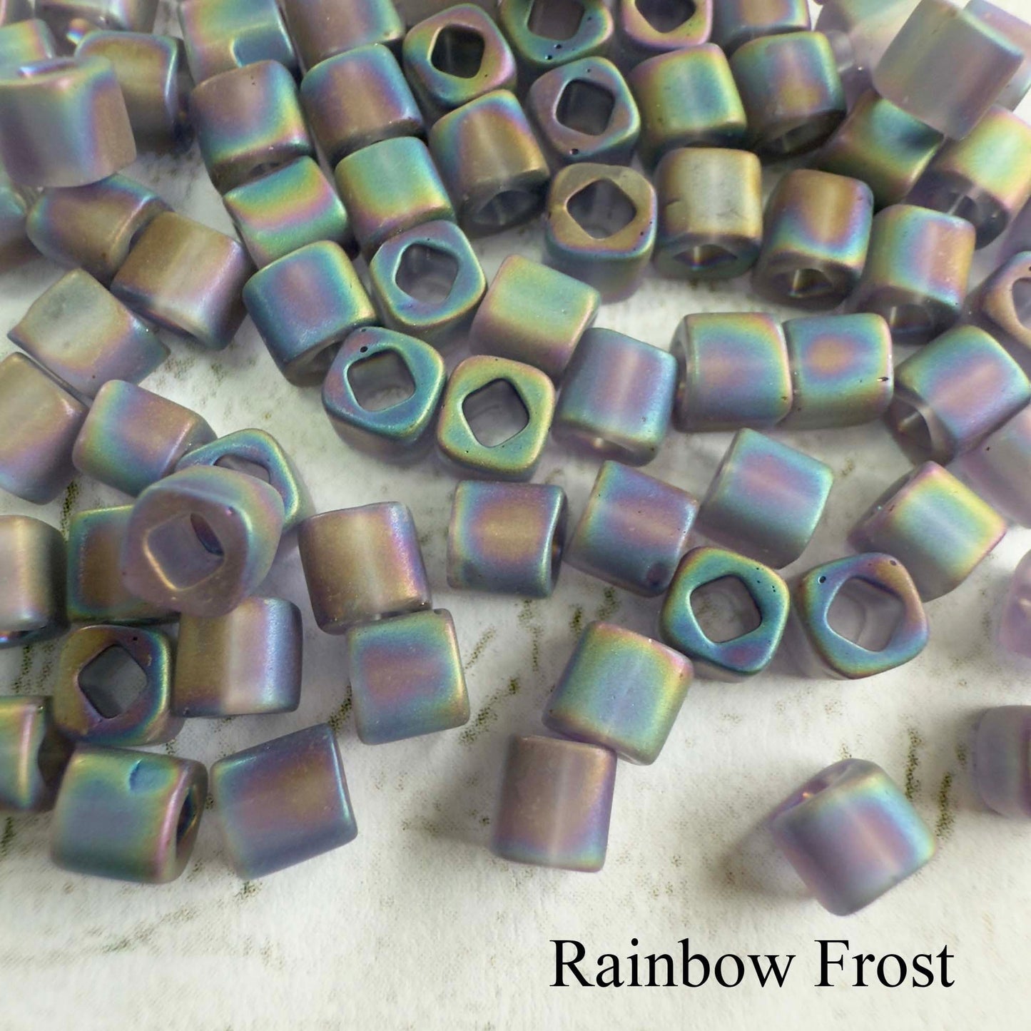 Toho Cube Beads 4mm (10 grams) - choose color