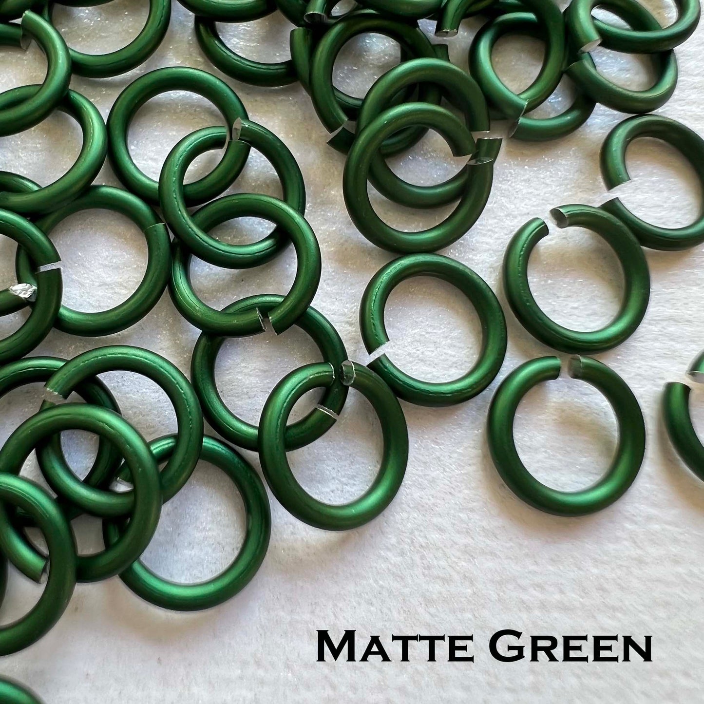 20g 3/32" AA Jump Rings MATTE (AWG) ID: 2.4mm - choose color & quantity