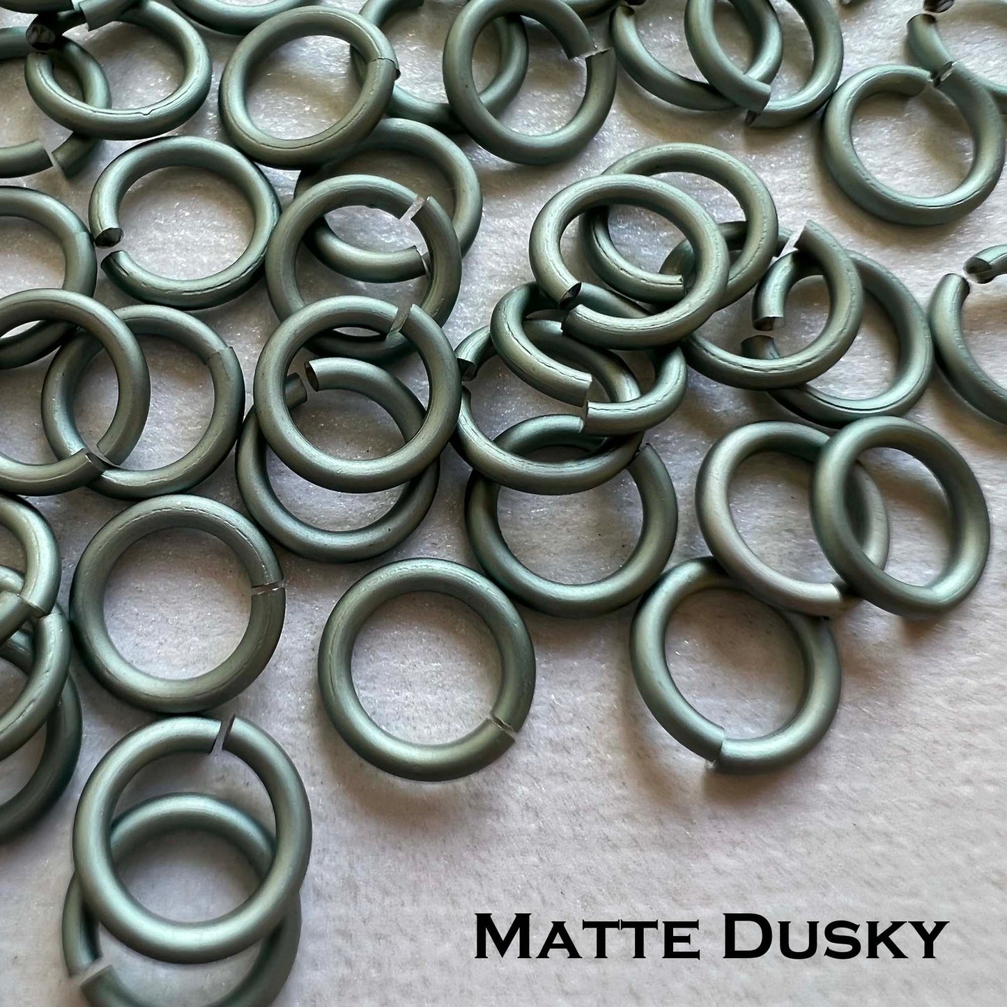 20g 1/8" Jump Rings MATTE (AWG) ID: 3.4mm - choose color & quantity