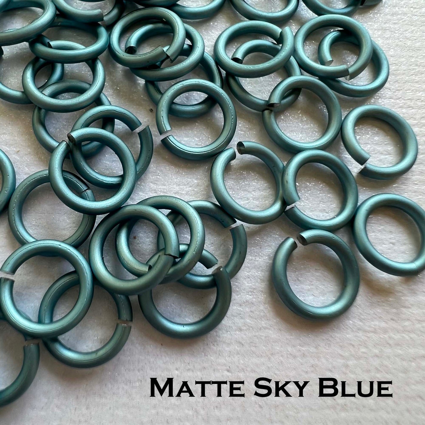 20g 1/8" Jump Rings MATTE (AWG) ID: 3.4mm - choose color & quantity