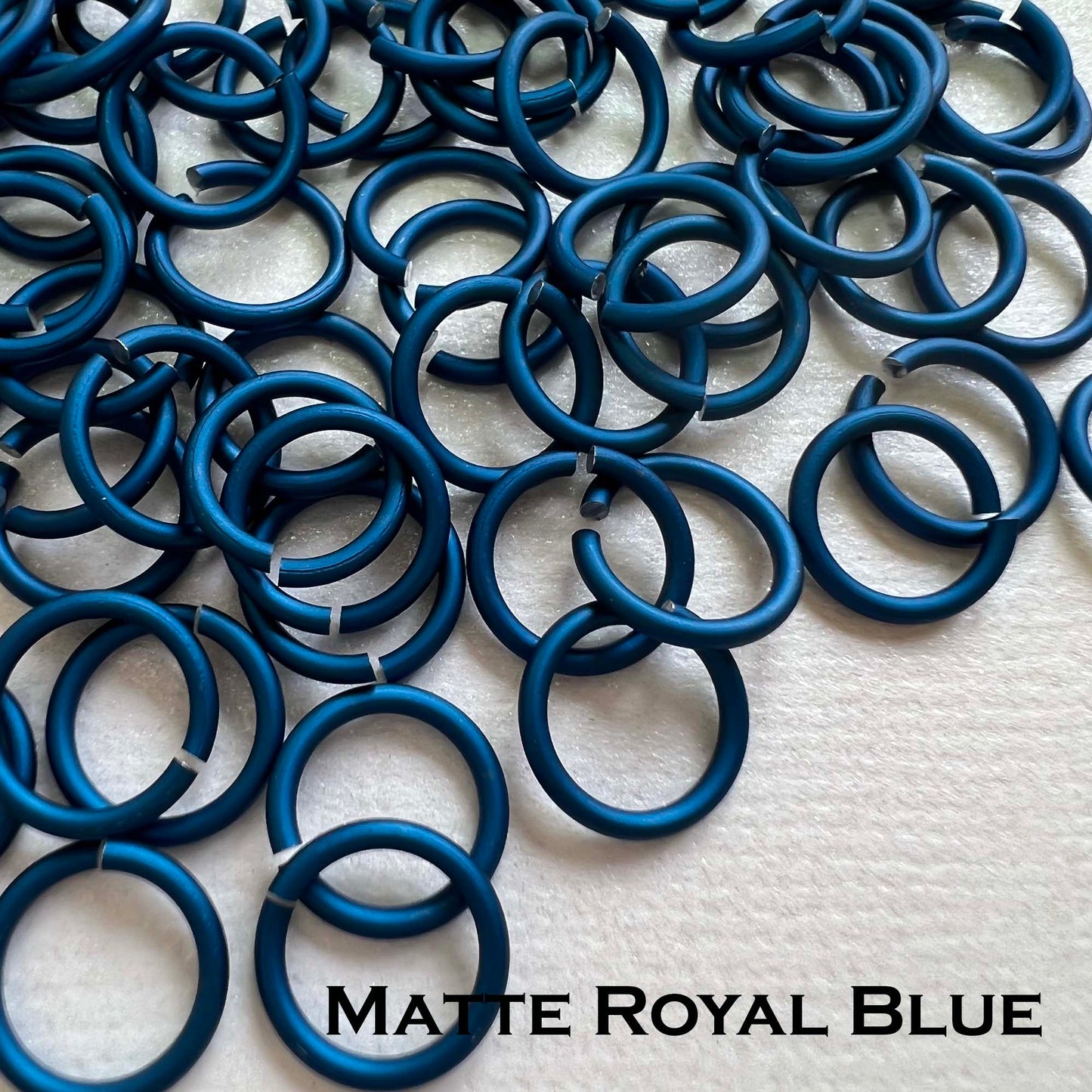 18g 3/16" Jump Rings Matte (SWG) ID: 5mm - choose color & quantity
