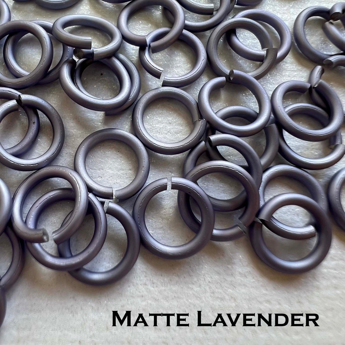 20g 1/8" Jump Rings MATTE (AWG) ID: 3.4mm - choose color & quantity