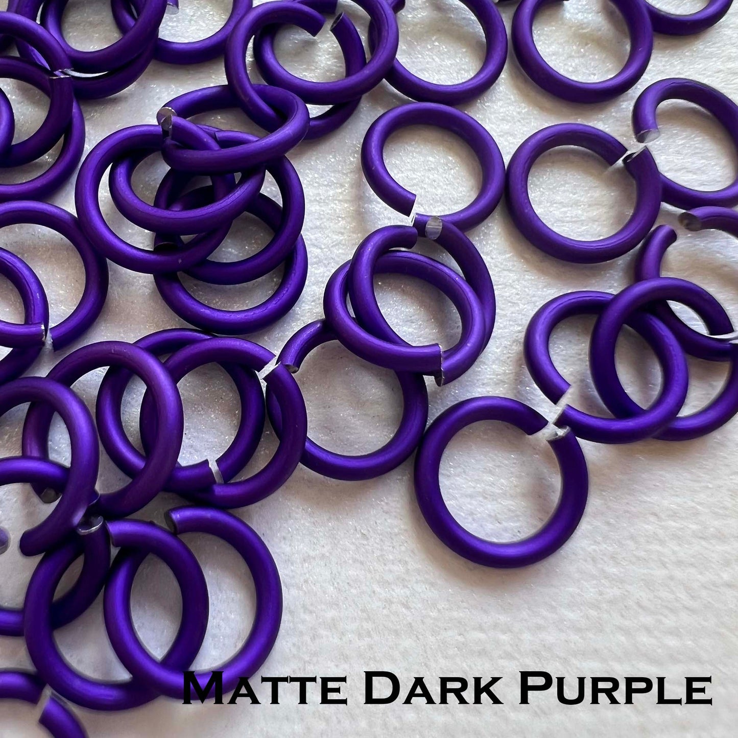 18g 5/32" Jump Rings Matte (SWG) ID: 4.1mm - Choose color & quantity