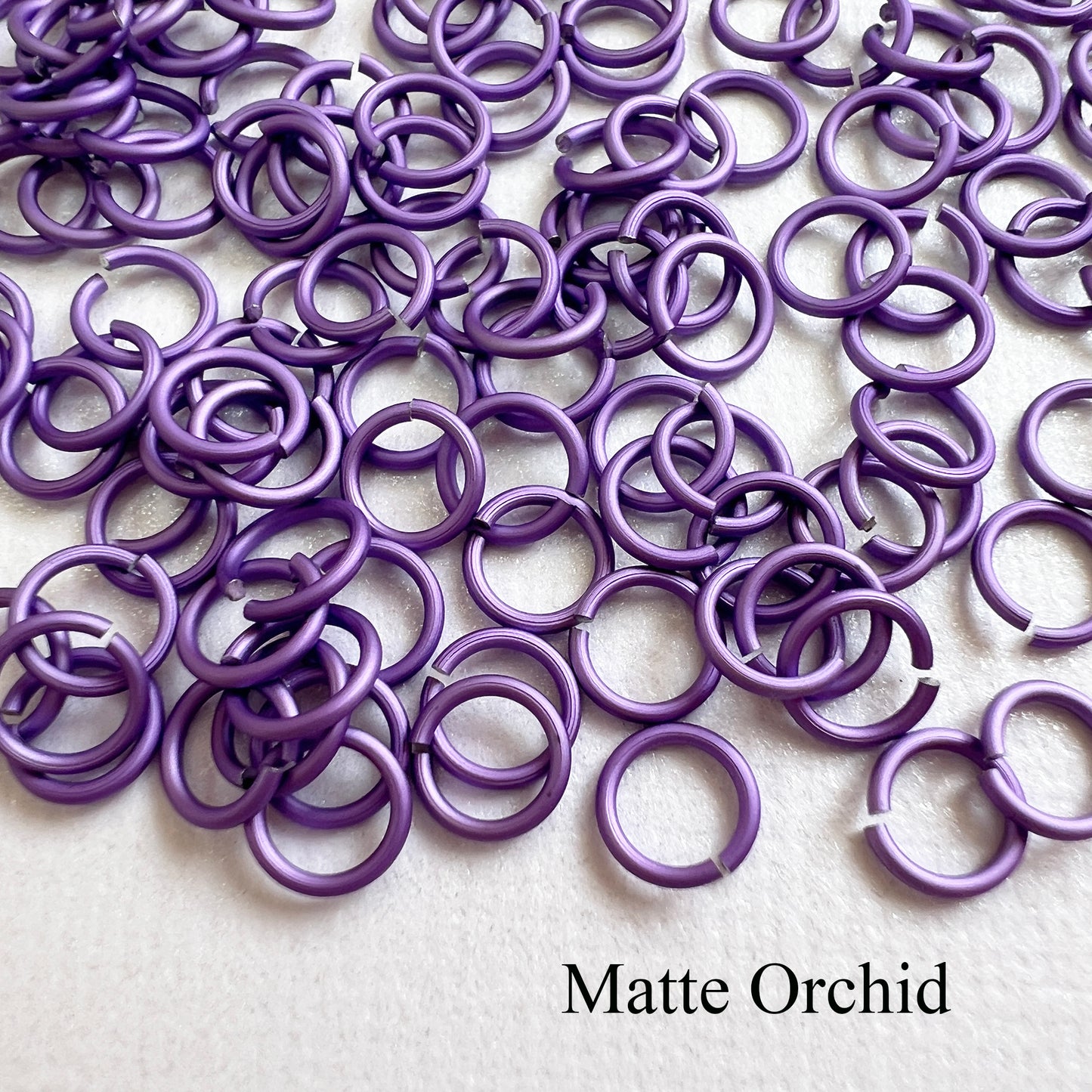 20g 1/8" Jump Rings MATTE (AWG) ID: 3.4mm - choose color & quantity