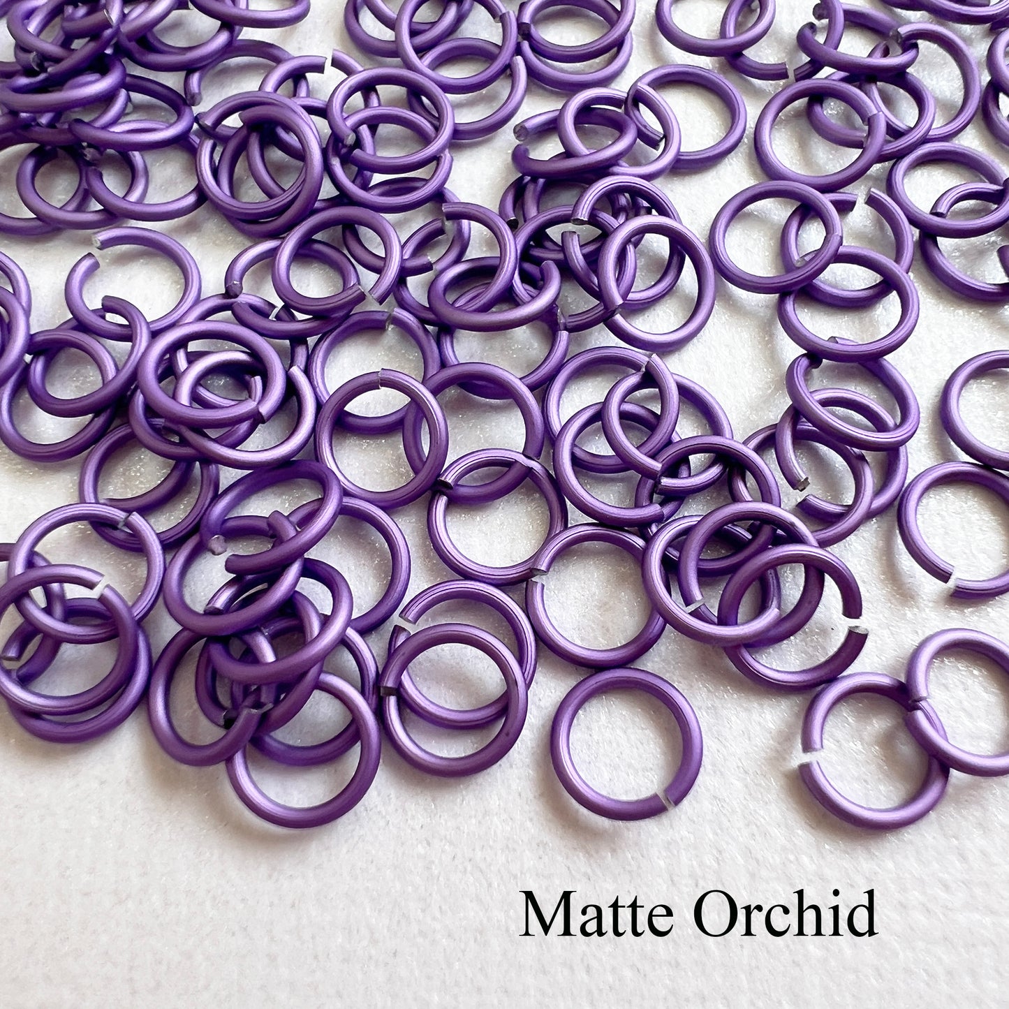 Jump Rings MATTE 20G 1/8" (AWG) ID: 3.4mm - choose color & quantity