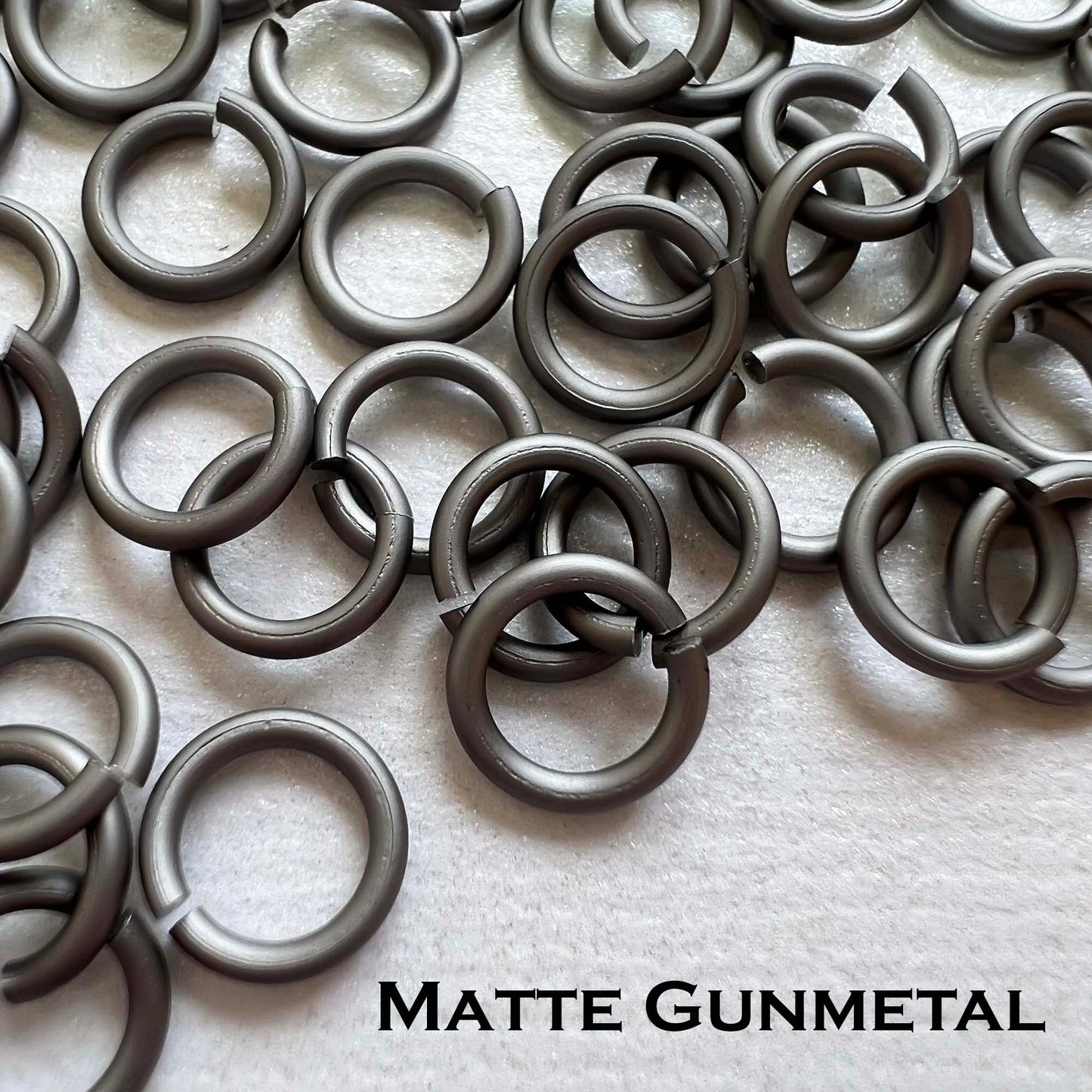 20g 1/8" Jump Rings MATTE (AWG) ID: 3.4mm - choose color & quantity