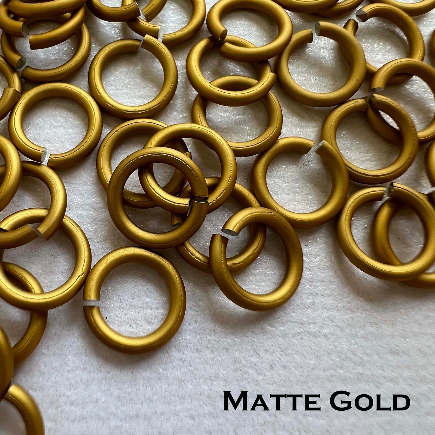 20g 1/8" Jump Rings MATTE (AWG) ID: 3.4mm - choose color & quantity