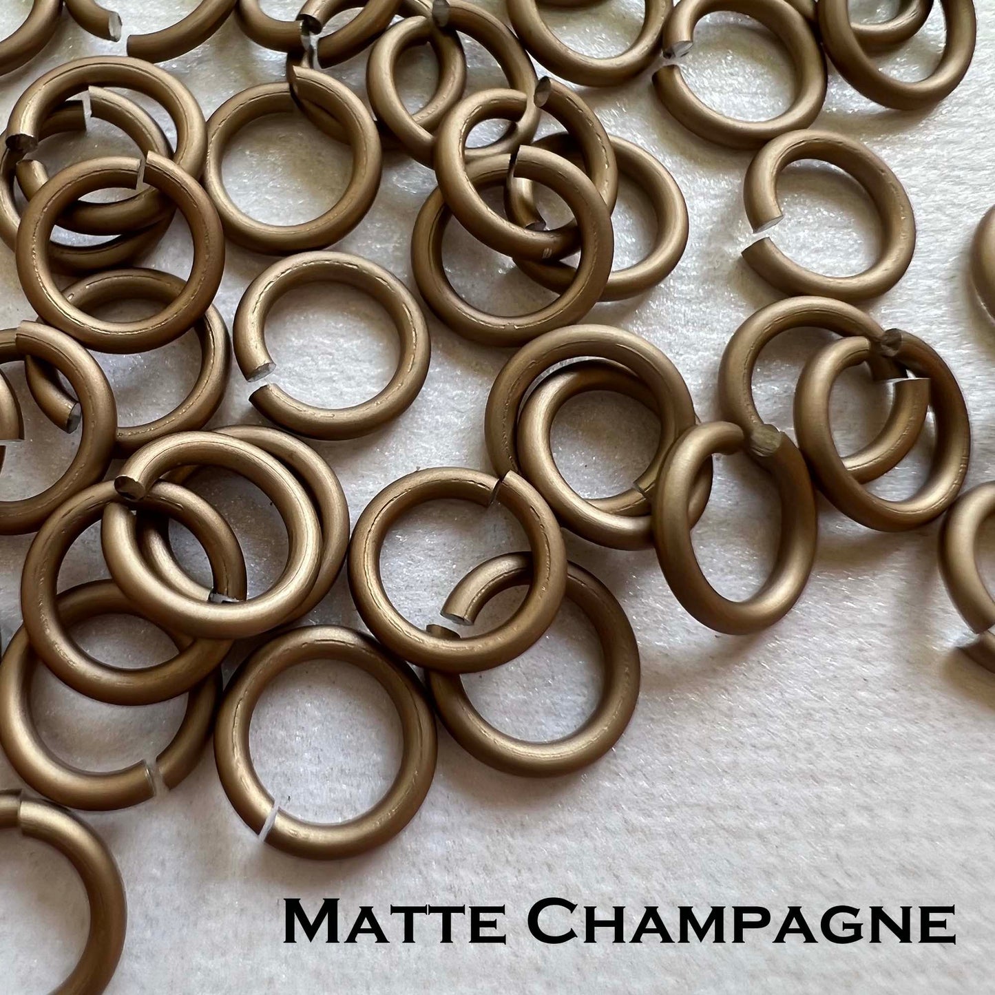 20g 1/8" Jump Rings MATTE (AWG) ID: 3.4mm - choose color & quantity