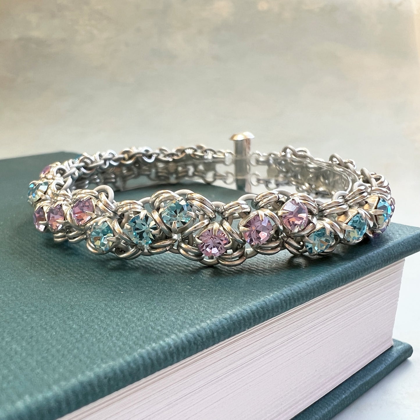 Twisted Rhinestone Preciosa Bracelet Kit with Video Class - Mermaid