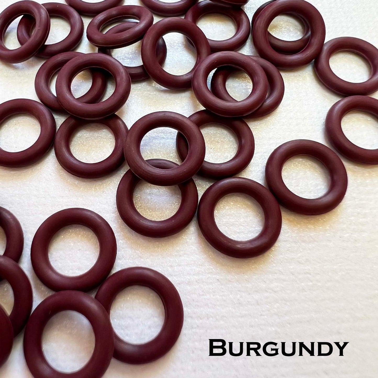 10mm Rubber O-Rings (ID: 6mm) - choose color & quantity