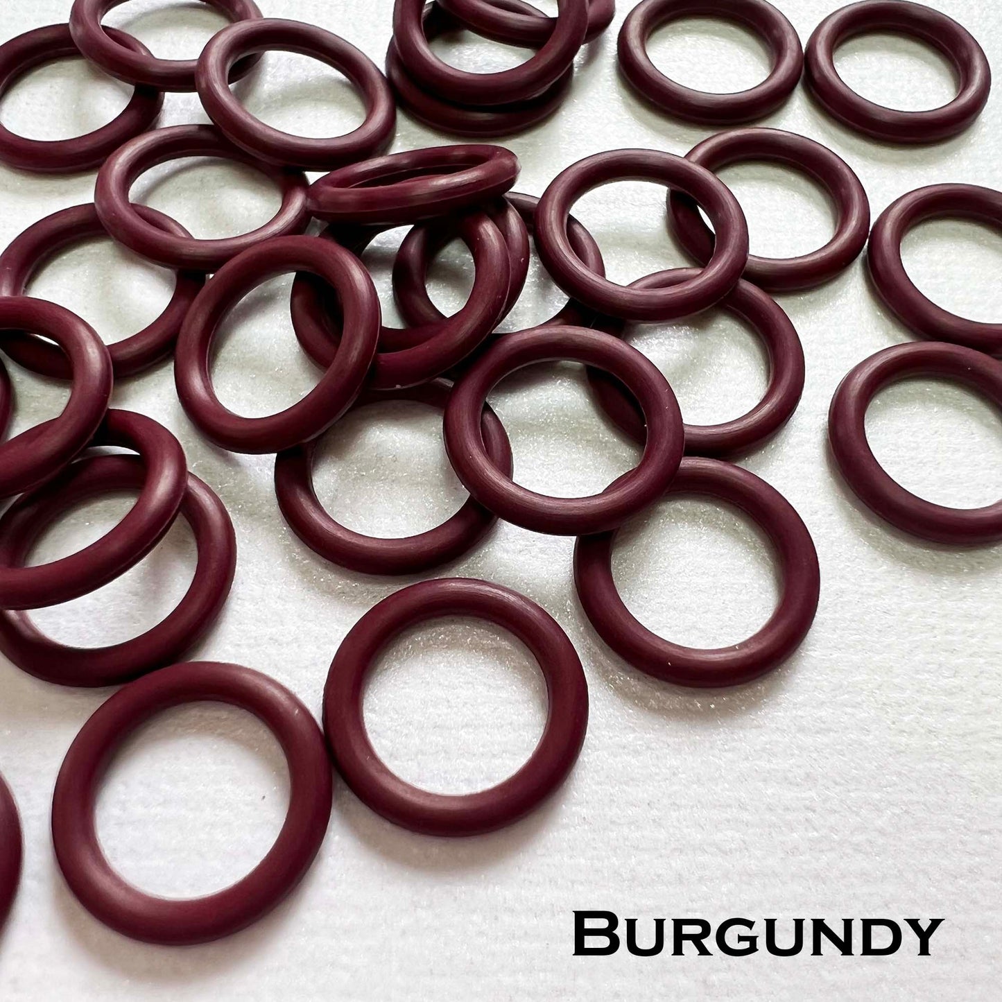 12mm Rubber O-Rings (ID: 8.5mm) - choose color & quantity