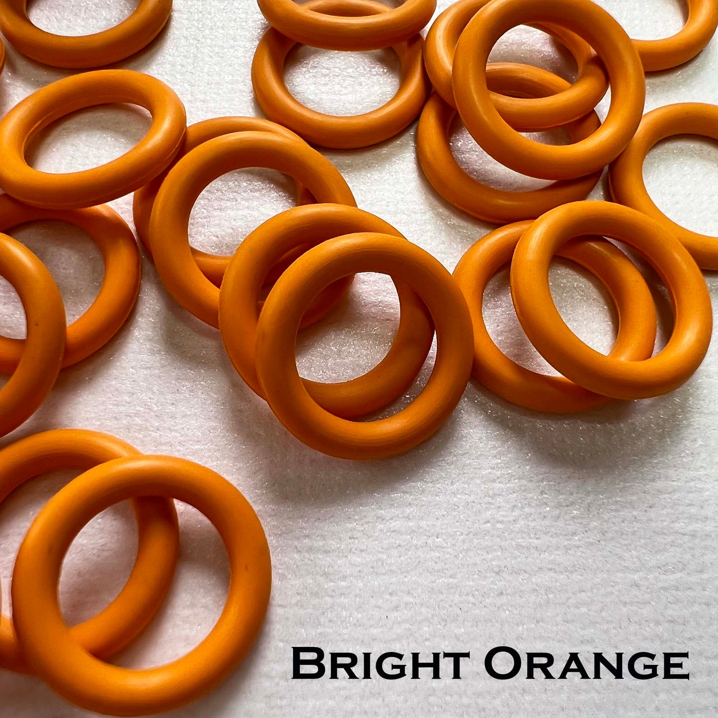 15mm Rubber O-Rings (ID: 10mm) - choose color & quantity