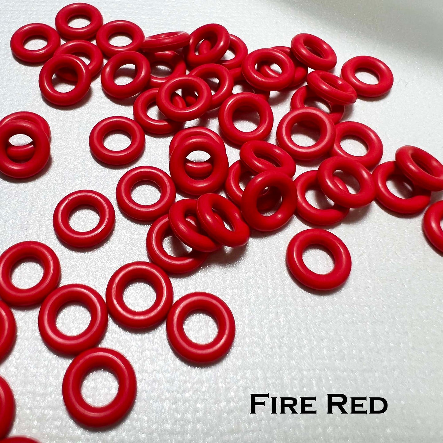 7.25mm Rubber O-Rings (ID: 3.7) - choose color & quantity